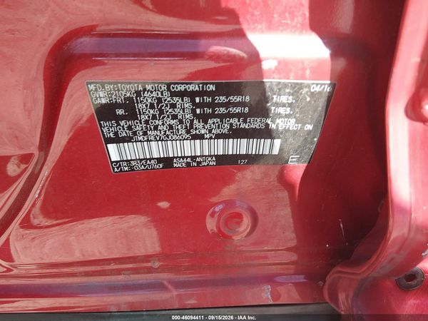 2016 TOYOTA RAV4 LIMITED — I9