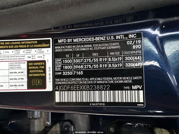 2019 MERCEDES-BENZ GLS 450 4MATIC — I9