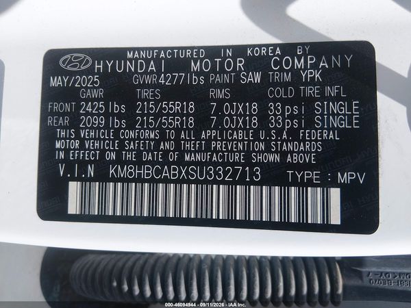 2025 HYUNDAI KONA SEL