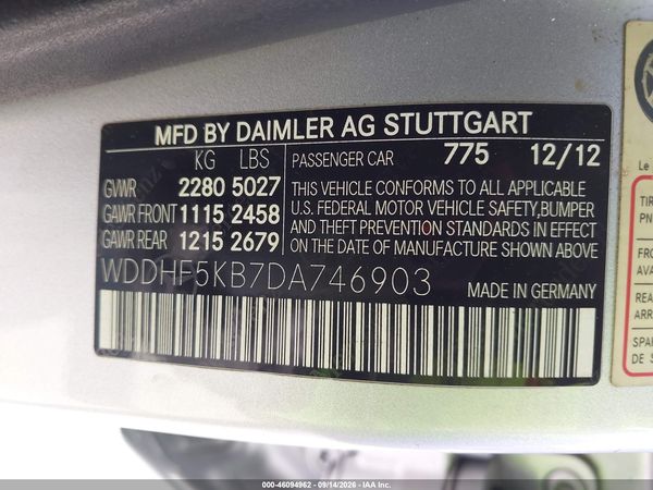 2013 MERCEDES-BENZ E 350 E350