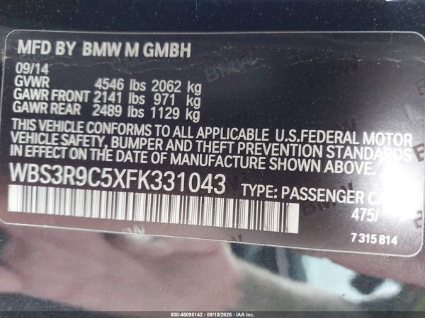 2015 BMW M4 — I9