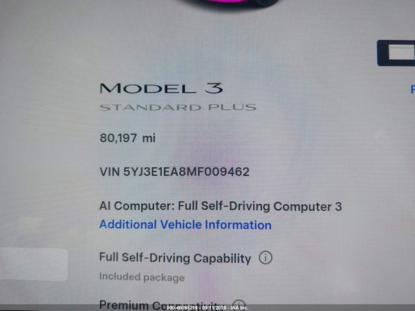 2021 TESLA MODEL 3
