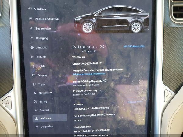 2017 TESLA MODEL X 100D/75D/90D — I7