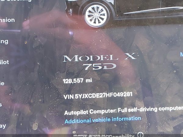 2017 TESLA MODEL X 100D/75D/90D — I118
