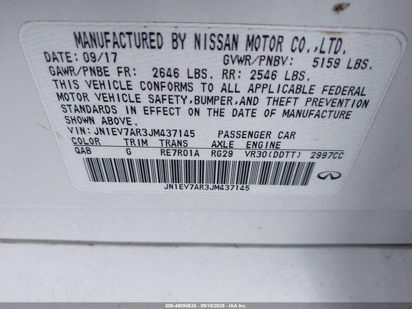 2018 INFINITI Q50 3.0T LUXE