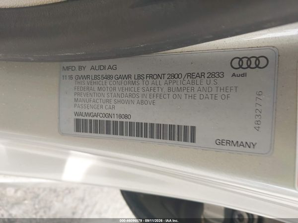2016 AUDI A7 3.0T PREMIUM PLUS