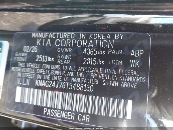 2026 KIA K5 LXS FWD — I9