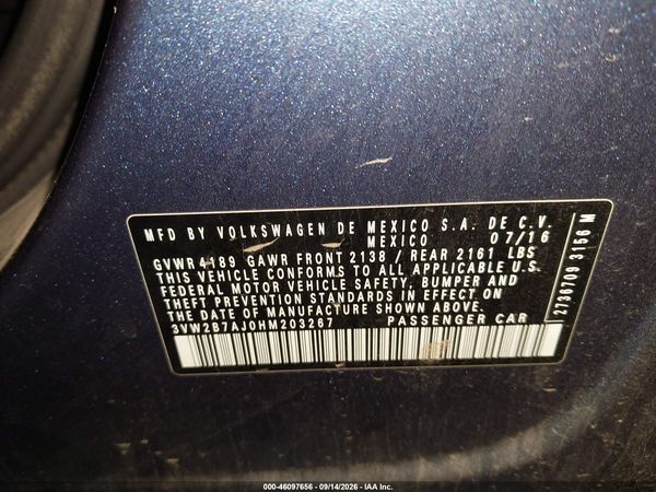 2017 VOLKSWAGEN JETTA 1.4T S — I9