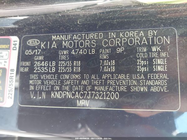 2018 KIA SPORTAGE EX — I9