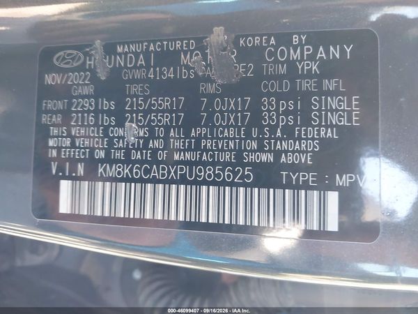 2023 HYUNDAI KONA SEL — I9