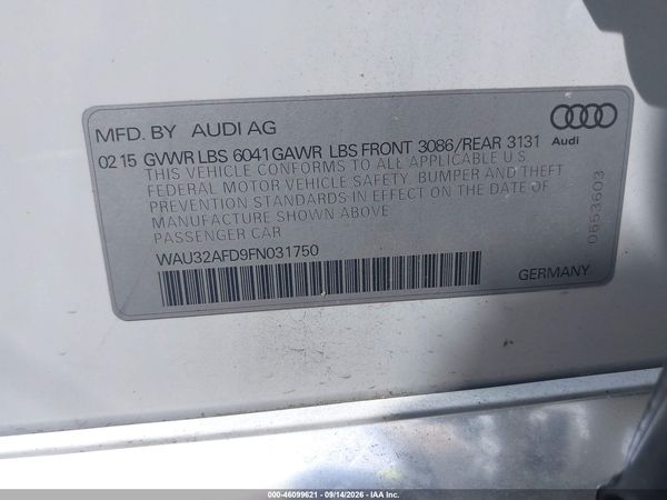 2015 AUDI A8 L 4.0T