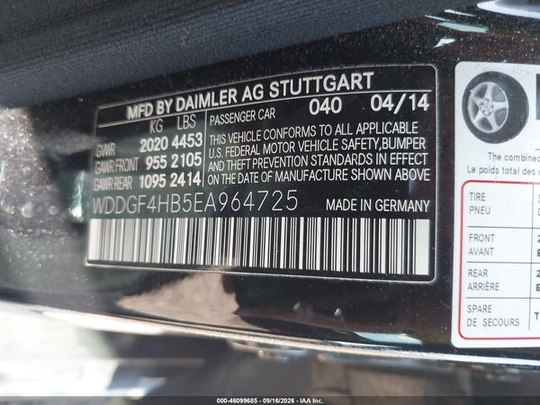 2014 MERCEDES-BENZ C 250 SPORT — I9