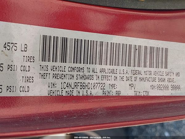 2017 JEEP PATRIOT LATITUDE 4X4
