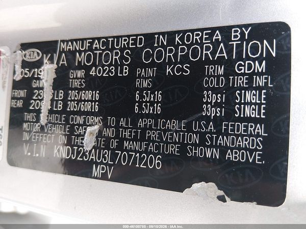 2020 KIA SOUL LX