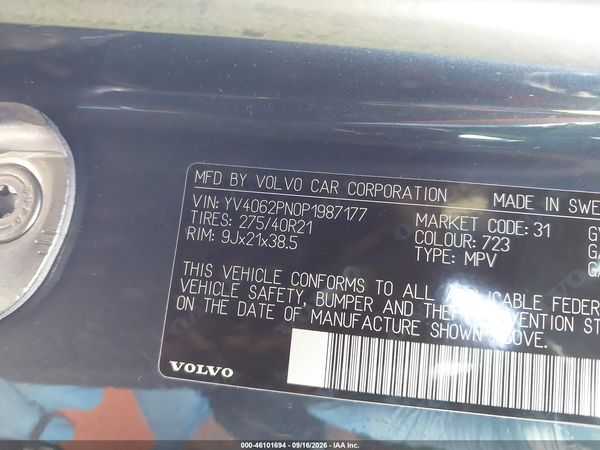 2023 VOLVO XC90 B6 PLUS 7-SEATER — I9