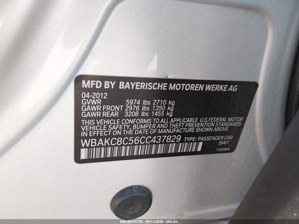 2012 BMW 750LI XDRIVE — I9
