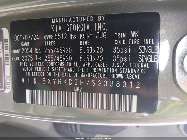 2025 KIA SORENTO X-LINE SX — I9