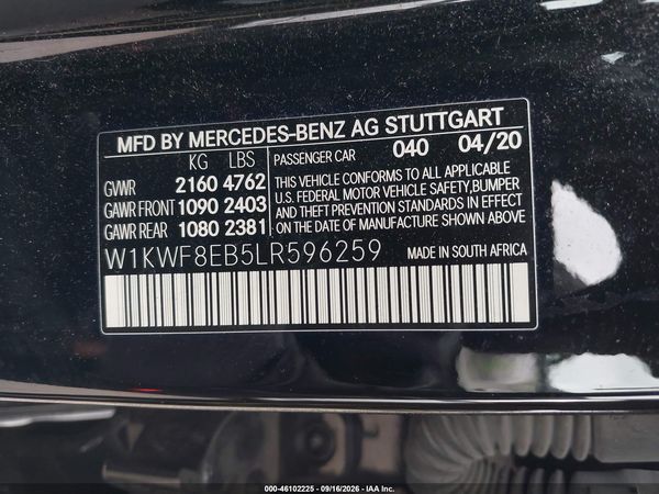 2020 MERCEDES-BENZ C 300 4MATIC — I9