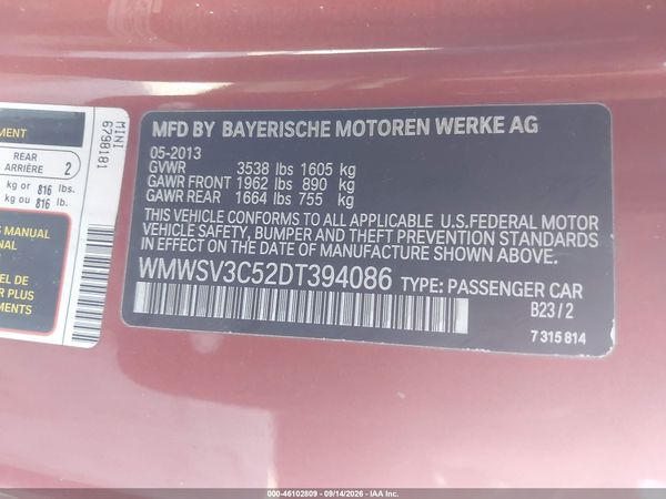 2013 MINI HARDTOP COOPER S