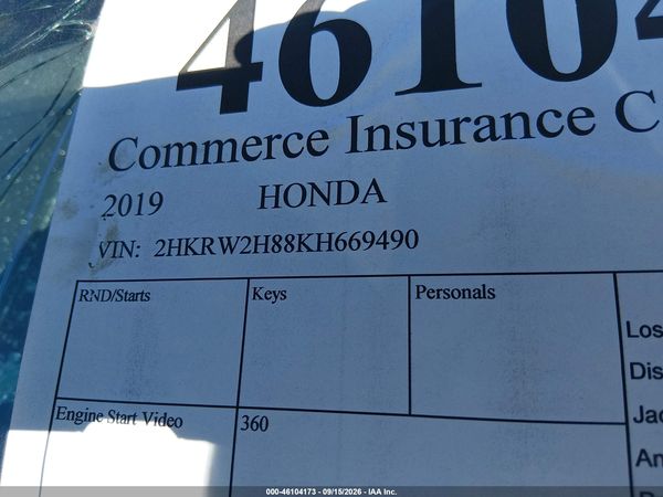 2019 HONDA CR-V EX-L — I9