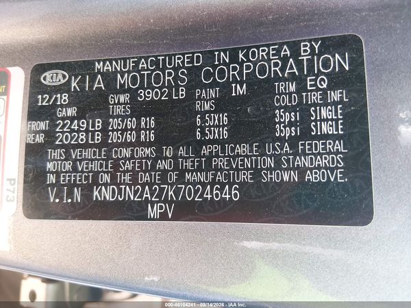 2019 KIA SOUL Base — I9