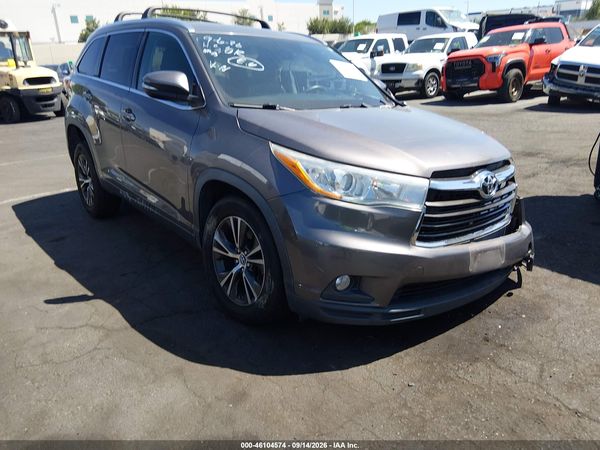 2016 TOYOTA HIGHLANDER XLE V6 — I116