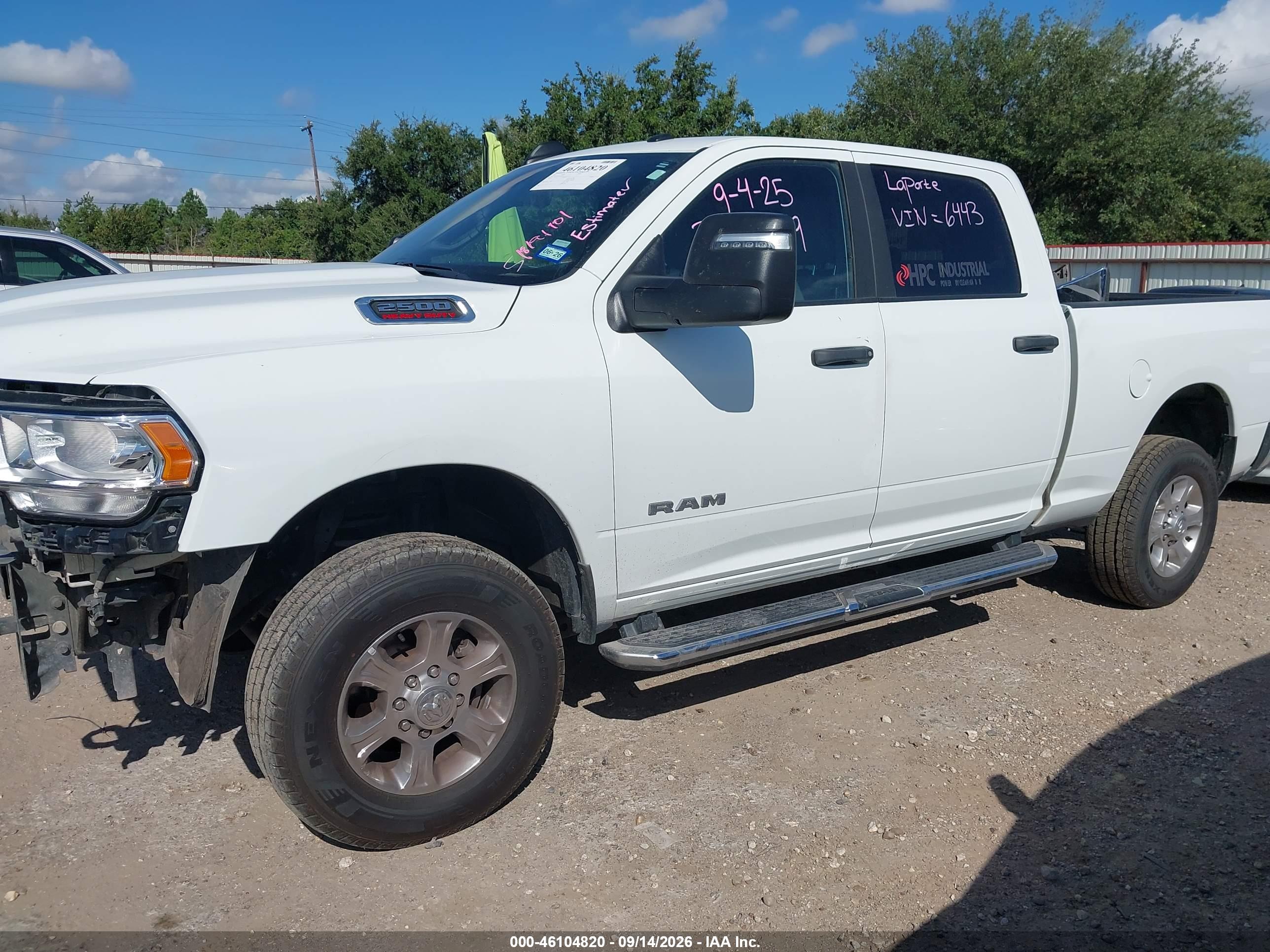 2024 RAM 2500 BIG HORN  4X4 6'4 BOX