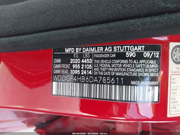 2013 MERCEDES-BENZ C 250 SPORT — I9