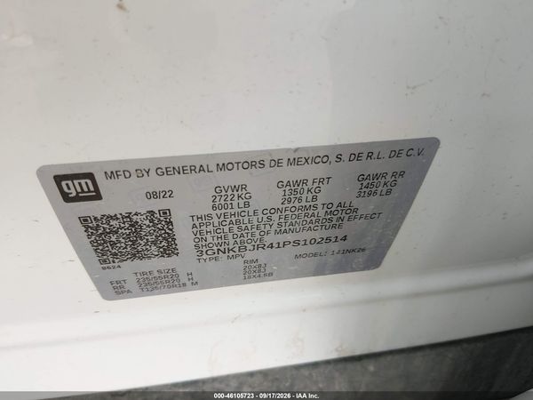 2023 CHEVROLET BLAZER AWD 3LT — I9