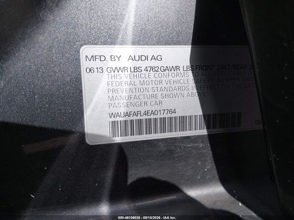 2014 AUDI A4 2.0T PREMIUM — I9