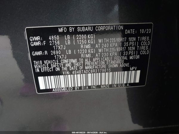 2024 SUBARU OUTBACK PREMIUM — I9