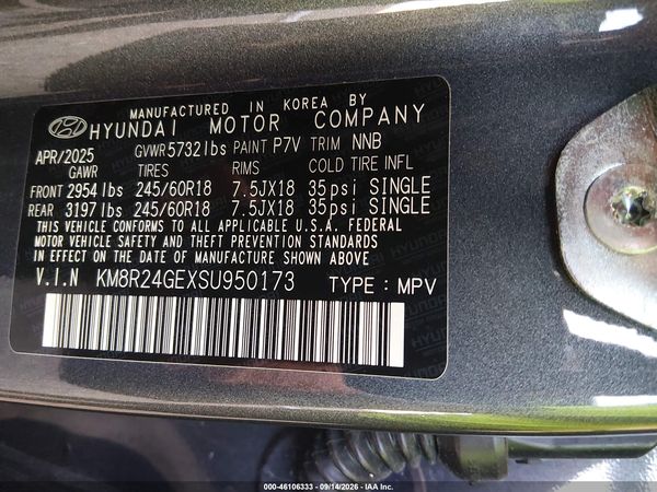 2025 HYUNDAI PALISADE SEL