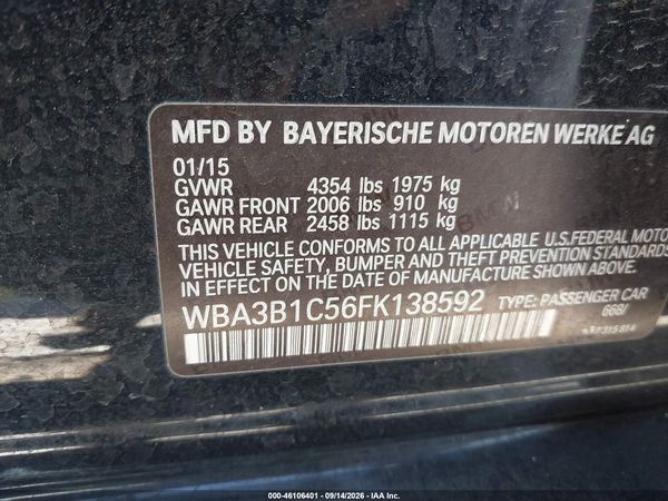 2015 BMW 320I — I9