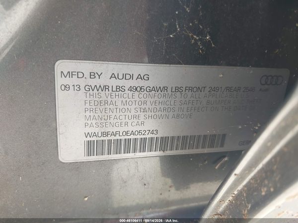 2014 AUDI A4 2.0T PREMIUM