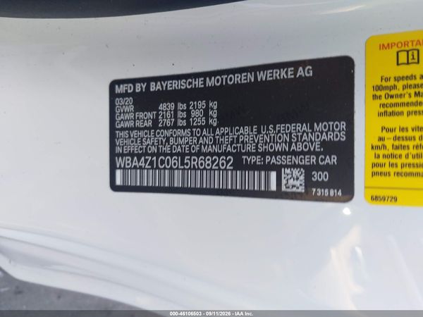 2020 BMW 430I — I9