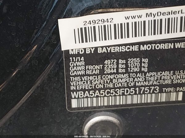 2015 BMW 528I — I9
