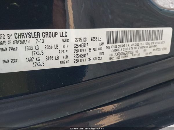 2014 DODGE GRAND CARAVAN SE — I9