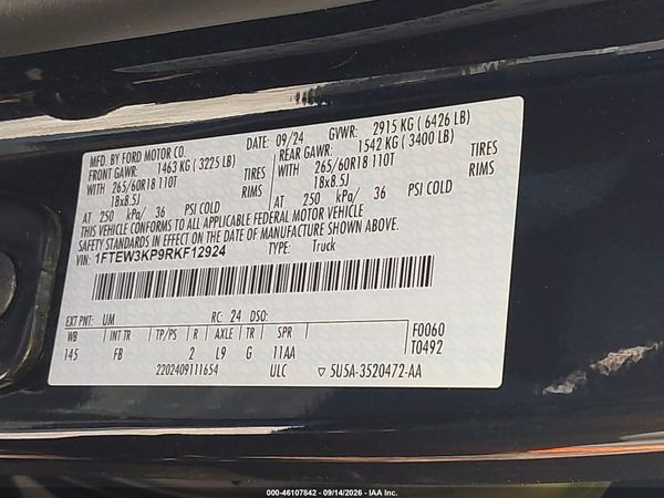 2024 FORD F-150 XLT — I9