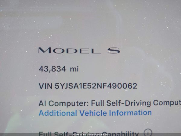 2022 TESLA MODEL S — I118