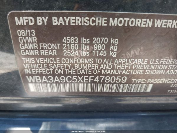 2014 BMW 335I — I9