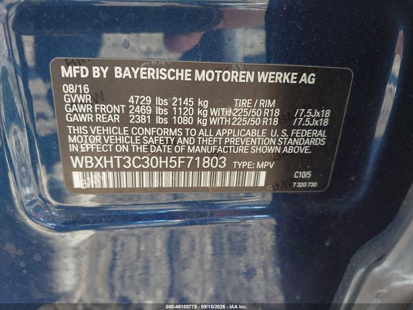 2017 BMW X1 XDRIVE28I — I9
