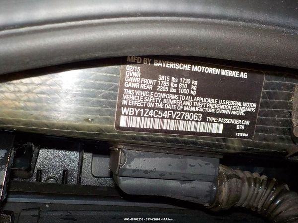 2015 BMW I3 BASE W/RANGE EXTENDER