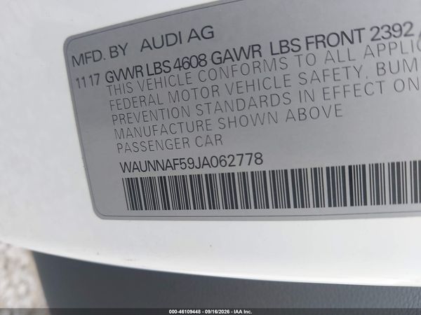 2018 AUDI A5 2.0T PREMIUM — I9