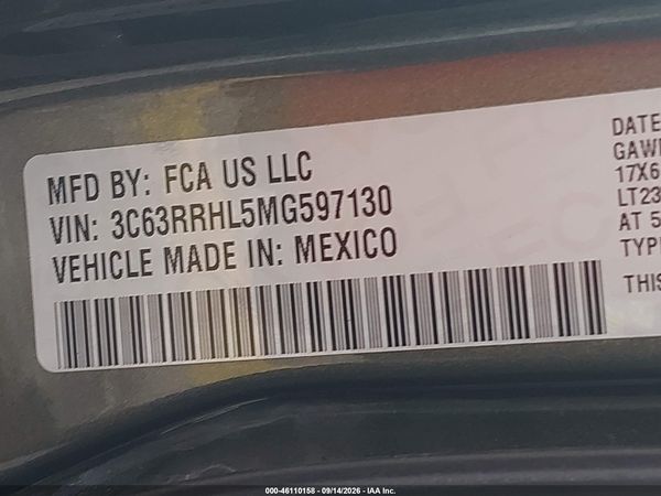 2021 RAM 3500 LONE STAR  4X4 8' BOX