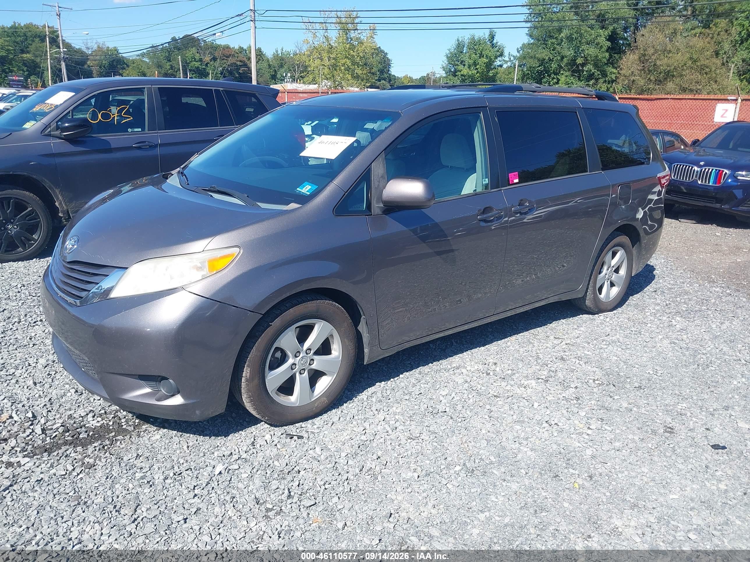 2015 TOYOTA SIENNA LE 8 PASSENGER — I2