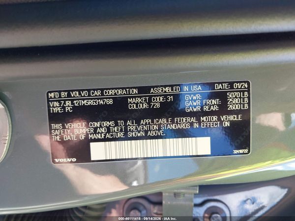 2024 VOLVO S60 B5 ULTIMATE DARK THEME — I9