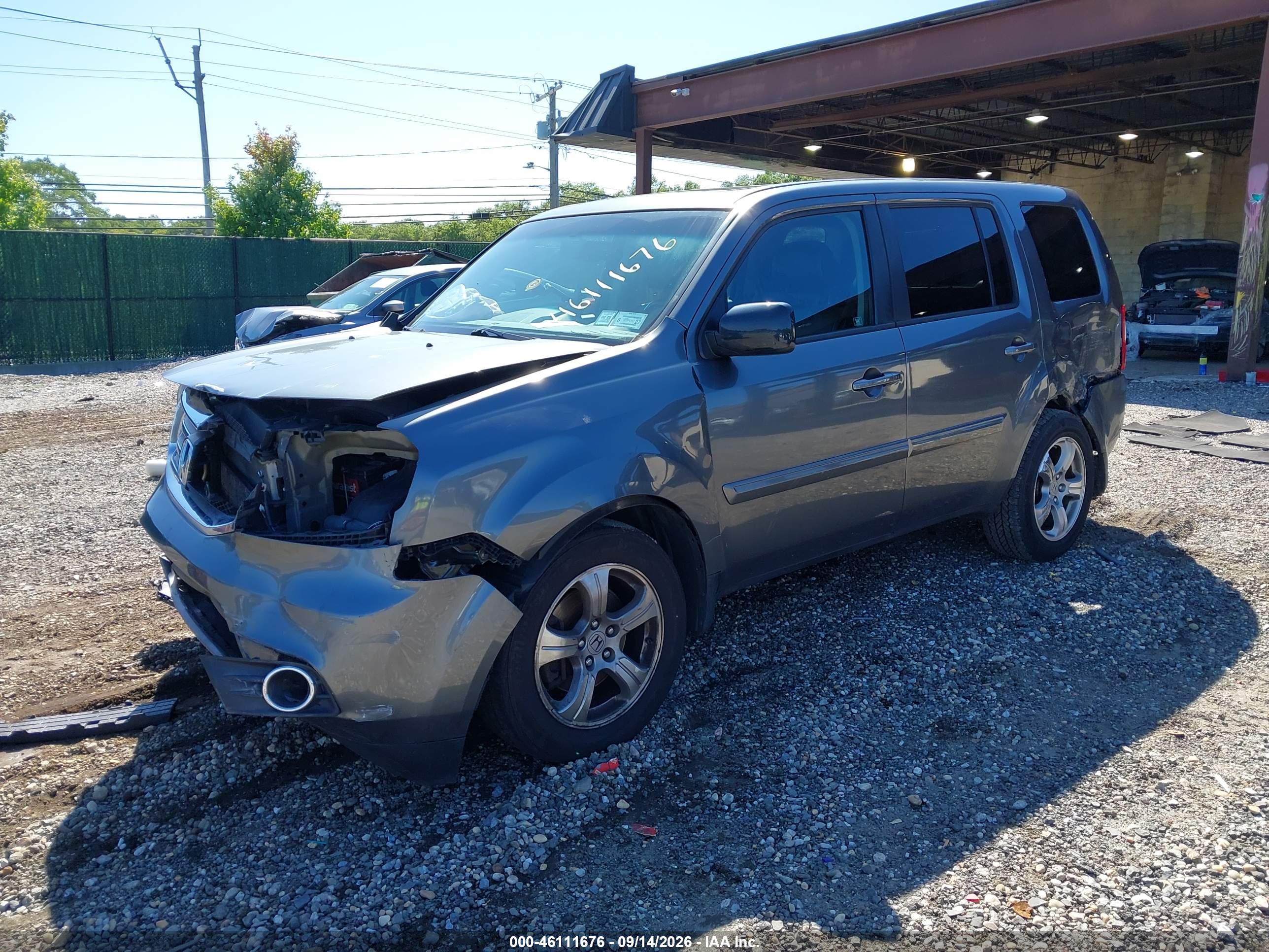 2012 HONDA PILOT EX-L — I2