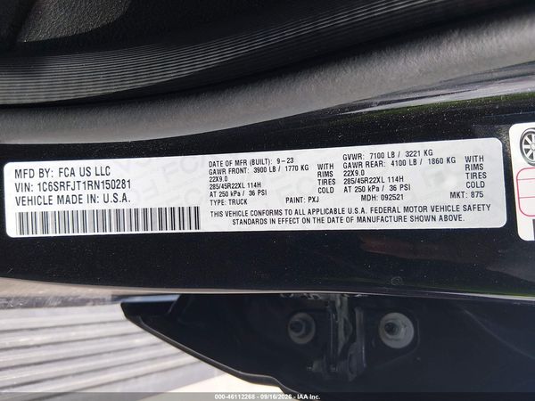 2024 RAM 1500 LARAMIE  4X4 5'7 BOX — I9
