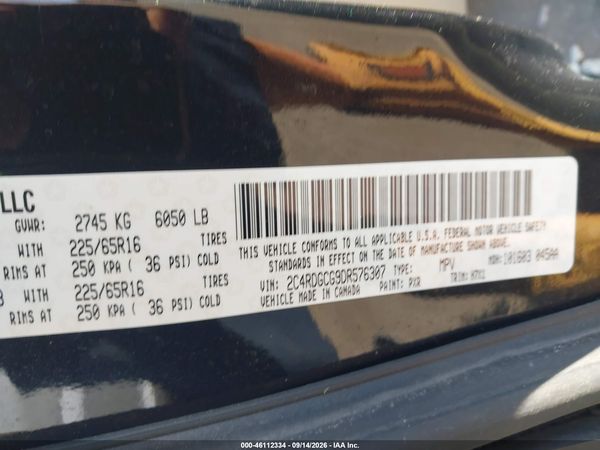 2013 DODGE GRAND CARAVAN SXT — I9