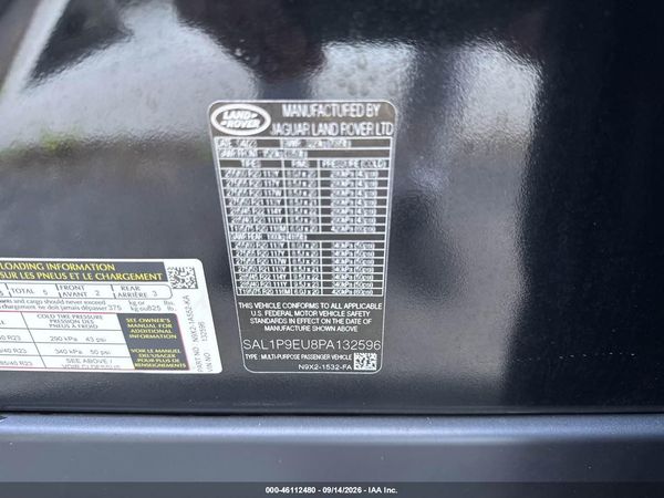 2023 LAND ROVER RANGE ROVER SPORT SE — I9